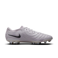 Nike Tiempo Legend 10 Elite Gras Voetbalschoenen (FG) Grijs Zwart Roze