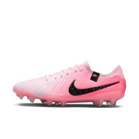 Nike Tiempo Legend 10 Elite Gras Voetbalschoenen (FG) Lichtroze Felroze Zwart