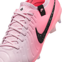 Nike Tiempo Legend 10 Elite Gras Voetbalschoenen (FG) Lichtroze Felroze Zwart