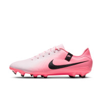 Nike Tiempo Legend 10 Academy Gras / Kunstgras Voetbalschoenen (MG) Lichtroze Felroze Zwart