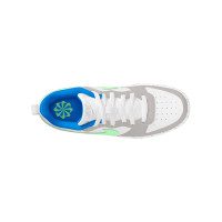 Nike Court Borough Low Recraft Sneakers Kids Wit Lichtgrijs Lichtgroen Felblauw