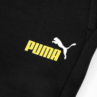 PUMA Essentials+ 2 Big Logo Trainingspak Kids Zwart Geel Wit