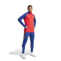 adidas Spanje Trainingsbroek 2024-2026 Donkerblauw Rood Lichtblauw