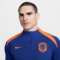 Nike Nederland Strike Elite Trainingspak 1/4-Zip 2024-2026 Blauw Oranje