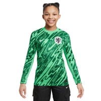 Nike Nederland Keeperstenue Lange Mouwen 2024-2026 Kids Groen