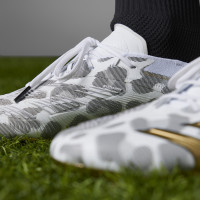 adidas Predator Elite Gras Voetbalschoenen (FG) Wit Grijs Zwart Goud