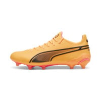 PUMA King Ultimate Gras / Kunstgras Voetbalschoenen (MG) Dames Oranje Zwart Roze