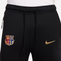 Nike FC Barcelona Tech Fleece Joggingbroek 2024-2025 Zwart Goud