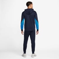 Nike Chelsea Strike Trainingspak Full-Zip Hooded 2024-2025 Donkerblauw Blauw Wit