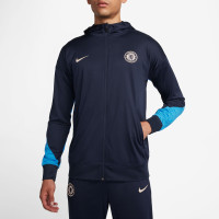 Nike Chelsea Strike Trainingspak Full-Zip Hooded 2024-2025 Donkerblauw Blauw Wit