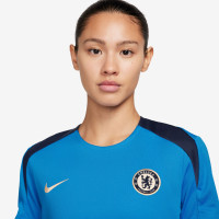 Nike Chelsea Strike Trainingsshirt 2024-2025 Dames Blauw Donkerblauw