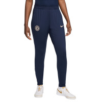 Nike Chelsea Strike Trainingsbroek 2024-2025 Dames Donkerblauw Blauw Wit