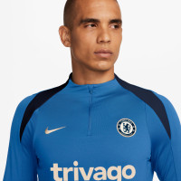 Nike Chelsea Strike Trainingstrui 1/4-Zip 2024-2025 Blauw Donkerblauw