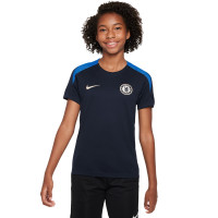 Nike Chelsea Strike Trainingsshirt 2024-2025 Kids Donkerblauw Blauw