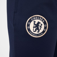 Nike Chelsea Strike Trainingsbroek 2024-2025 Kids Donkerblauw Blauw Wit