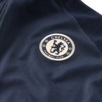 Nike Chelsea Strike Trainingspak Full-Zip 2024-2025 Kleuters Donkerblauw Blauw Wit