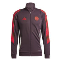 adidas Bayern München Trainingspak Full-Zip 2024-2025 Bordeauxrood Rood Wit