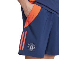 adidas Manchester United Polo Zomerset 2024-2025 Donkerblauw Rood Wit