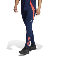 adidas Manchester United Trainingsbroek 2024-2025 Donkerblauw Rood Zilver