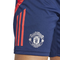 adidas Manchester United Trainingsset 2024-2025 Donkerblauw Rood Zilver