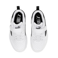 PUMA Rebound V6 Low Sneakers AC+ Kids Wit Zwart