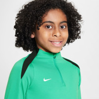 Nike Dri-FIT Strike Trainingstrui 1/4-Zip Kids Groen Zwart Wit