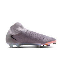 Nike Phantom Luna II Elite Gras Voetbalschoenen (FG) Grijs Zwart Roze