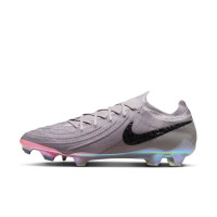 Nike Phantom GX II Elite Gras Voetbalschoenen (FG) Grijs Zwart Roze