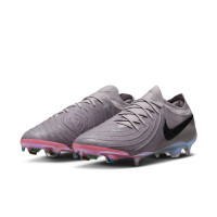 Nike Phantom GX II Elite Gras Voetbalschoenen (FG) Grijs Zwart Roze