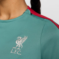 Nike Liverpool Strike Trainingspak 1/4-Zip 2024-2025 Dames Groen Zwart Rood