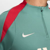 Nike Liverpool Strike Trainingspak 1/4-Zip 2024-2025 Groen Zwart Rood