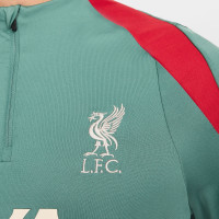 Nike Liverpool Strike Trainingstrui 1/4-Zip 2024-2025 Groen Rood