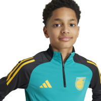 adidas Jamaica Trainingspak 1/4-Zip 2024-2026 Kids Groen Zwart Geel