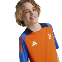 adidas Juventus Trainingsshirt 2024-2025 Kids Oranje Blauw Wit