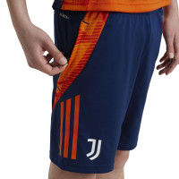 adidas Juventus Trainingsbroekje 2024-2025 Kids Donkerblauw Oranje Wit