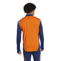 adidas Juventus Trainingspak 1/4-Zip 2024-2025 Oranje Blauw Wit