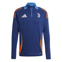 adidas Juventus Trainingspak 1/4-Zip 2024-2025 Donkerblauw Oranje Wit