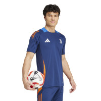 adidas Juventus Trainingsset 2024-2025 Donkerblauw Oranje Wit