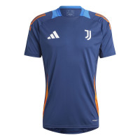 adidas Juventus Trainingsshirt 2024-2025 Donkerblauw Oranje Wit