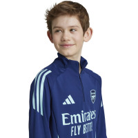 adidas Arsenal Trainingstrui 1/4-Zip 2024-2025 Kids Donkerblauw Lichtblauw