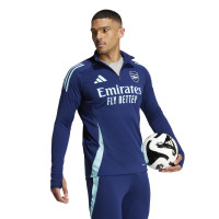 adidas Arsenal Trainingspak 1/4-Zip 2024-2025 Donkerblauw Lichtblauw