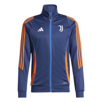 adidas Juventus Trainingspak Full-Zip 2024-2025 Donkerblauw Oranje Wit