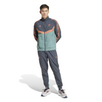 adidas Bayern München Culturewear Trainingsjack Woven 2024-2025 Grijs Oranje Groen