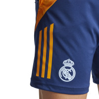 adidas Real Madrid Trainingsbroekje 2024-2025 Donkerblauw Oranje Lichtblauw