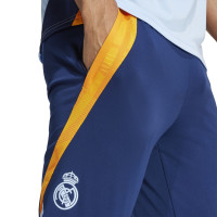 adidas Real Madrid Presentatie Trainingspak Full-Zip 2024-2025 Lichtblauw Donkerblauw