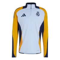 adidas Real Madrid Trainingspak 1/4-Zip 2024-2025 Lichtblauw Donkerblauw