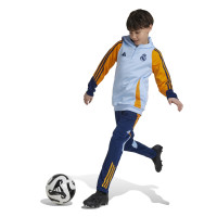 adidas Real Madrid Trainingsbroek 2024-2025 Kids Donkerblauw Lichtblauw