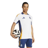 adidas Real Madrid Trainingsshirt 2024-2025 Wit Donkerblauw