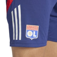 adidas Olympique Lyon Trainingsbroekje 2024-2025 Donkerblauw Rood Wit