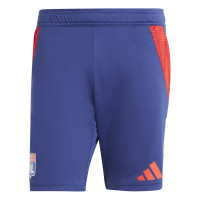 adidas Olympique Lyon Trainingsbroekje 2024-2025 Donkerblauw Rood Wit